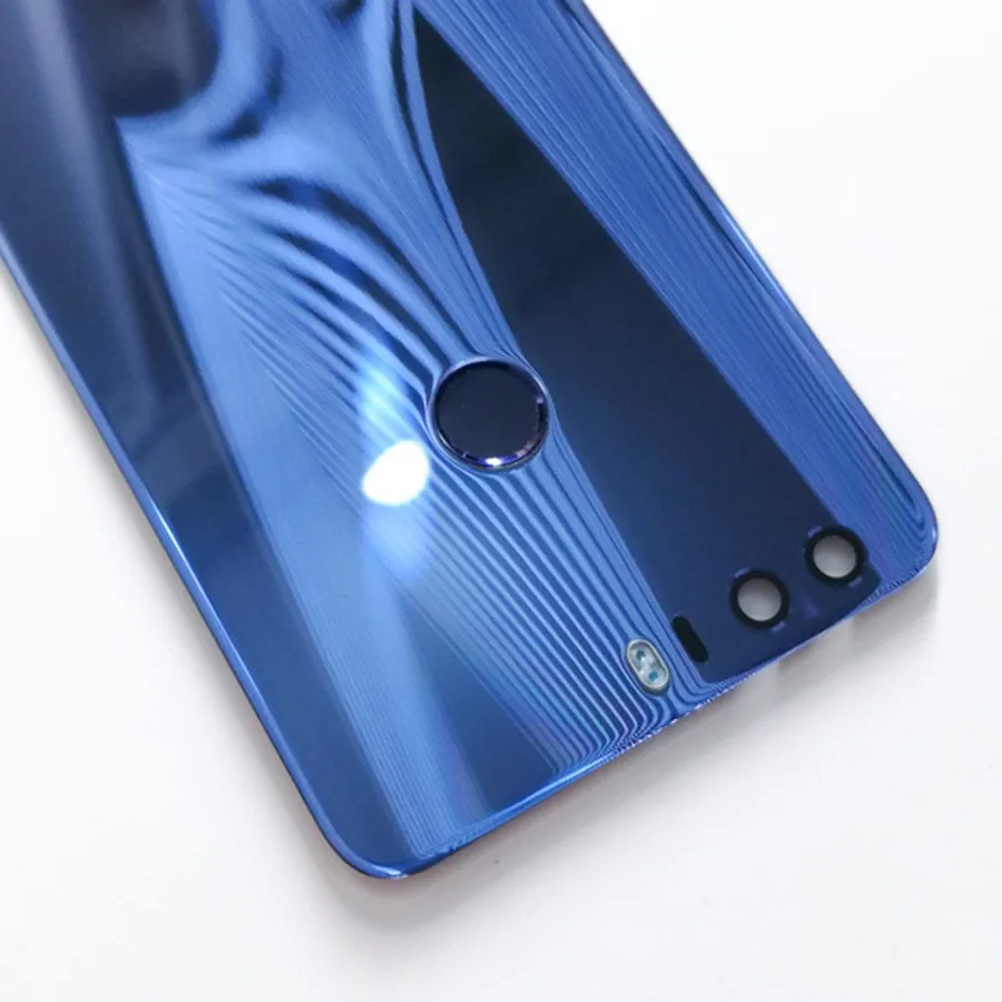 Заднее стекло для huawei Honor 8 крышка батареи с кнопкой отпечатков пальцев Flex для huawei Honor 8 Lite крышка батареи задняя дверь Чехол