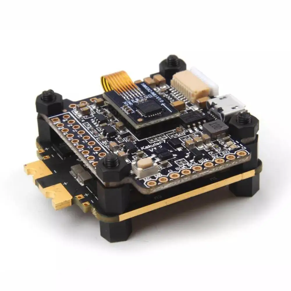 

Контроллер полета Holybro Kakute F7 Tekko32 F3 4 в 1 40A blheli _ 32 3-6S бесщеточный ESC Stack 30.5x30.5mm