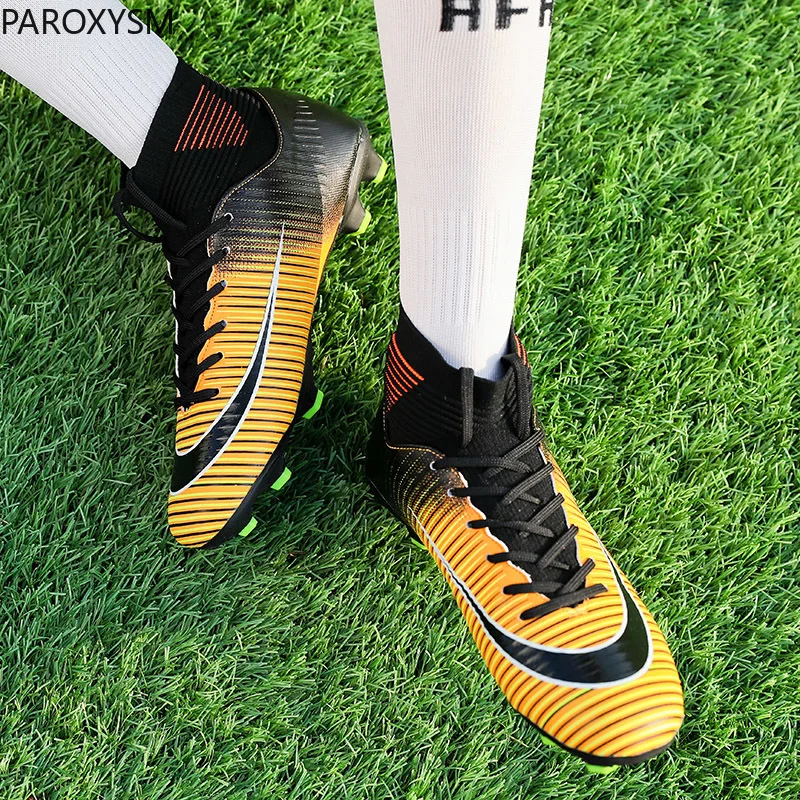 

Men's football shoes children's football shoes training football shoes high ankle sports shoes