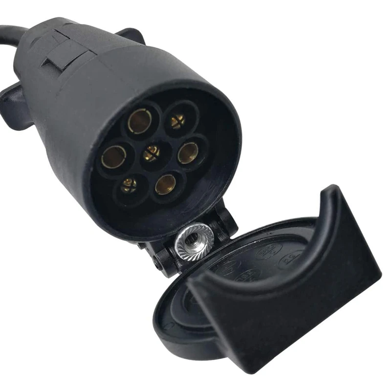 

US To Europe Trailer Light Converter 4 Way Flat Socket (American Vehicle) To 7 Way Round Socket (European Trailer)