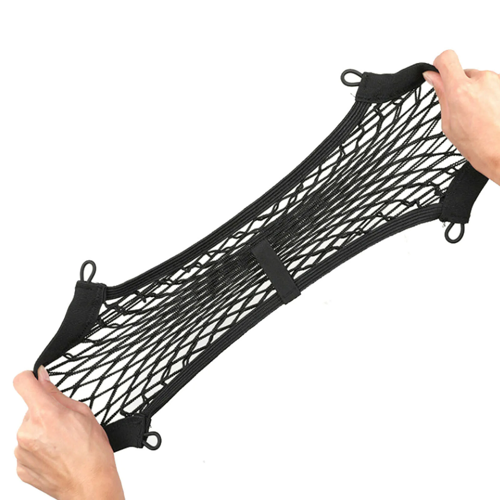 

Mobile Home Storage Net Organizer Pocket Seat Back 25x35cm Black Universal
