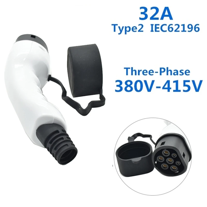 

32A Тип 2 EV Side IEC62196 штепсельная вилка европейского стандарта без кабеля Трехфазная гнездовая вилка IEC для зарядки EV