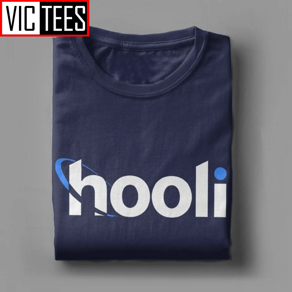 Футболка Hooli мужская с логотипом Силиконовая долина 100% хлопок|Мужские футболки| |