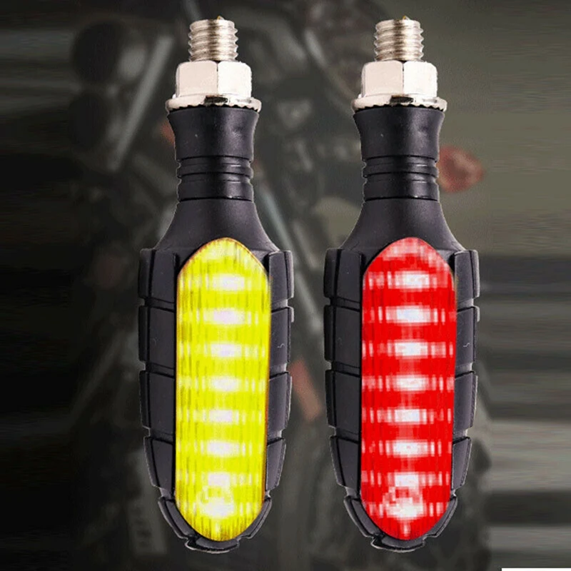 

Motorcycle Dirt Bike LED Turn Signal DRL Daytime Running Light Tail Brake Lamp