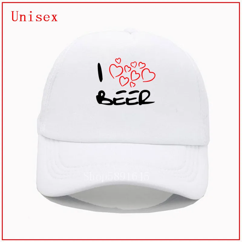 Последняя популярность летняя шляпа I Heart Beer черные бейсболки для женщин