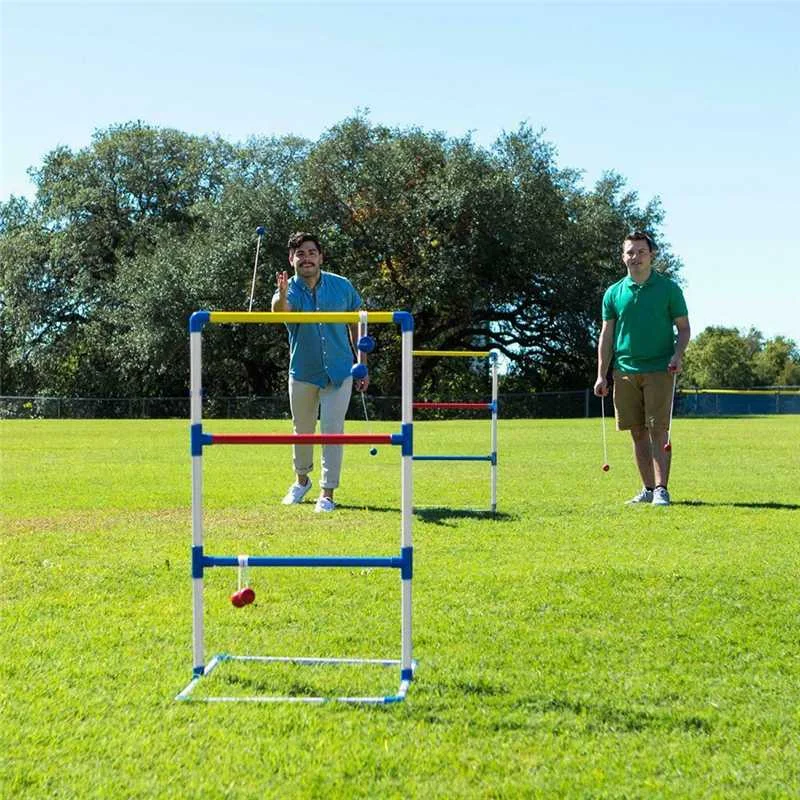 

Outdoor Games Parent-Child Golf Ladder Ball Childrens Toy Ladder Shelf Parabolic Shelf Throwing Game Backyard Lawn Portable Game