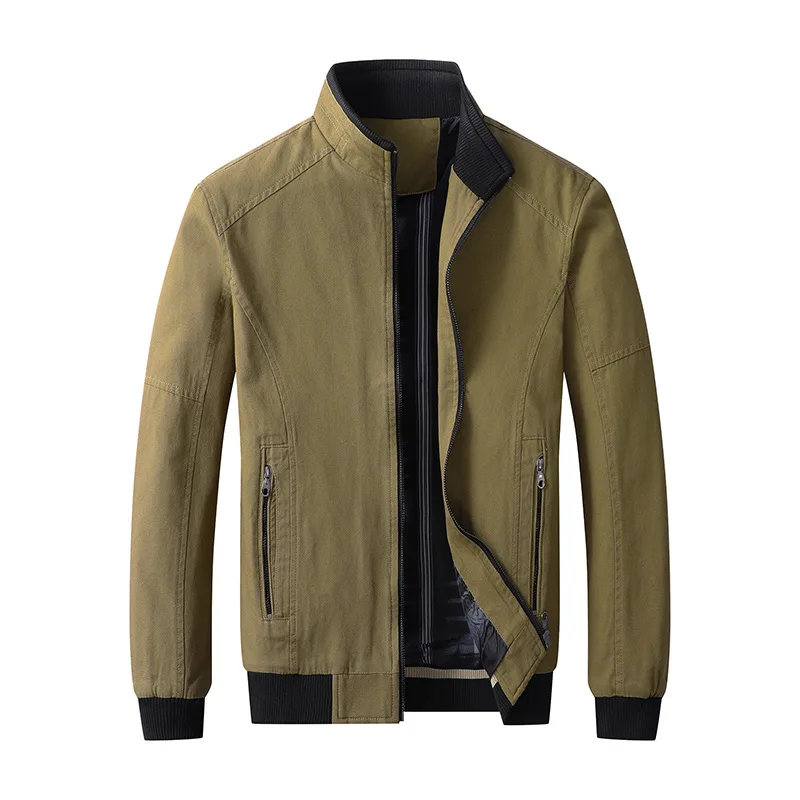 

Cross-border Plus Velvet Jacket Male 2022 New Autumn And Winter Collar Water Wash Cotton Men's Spring And Autumn Trend Youth