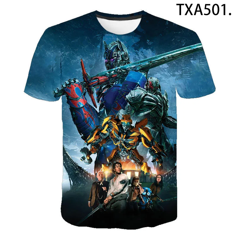 

New Boy Girl Kids Transformers Fashion Men Women Children 3D Printed T Shirt Boy Girl Kids Short Sleeve Casual Cool Tops Tee