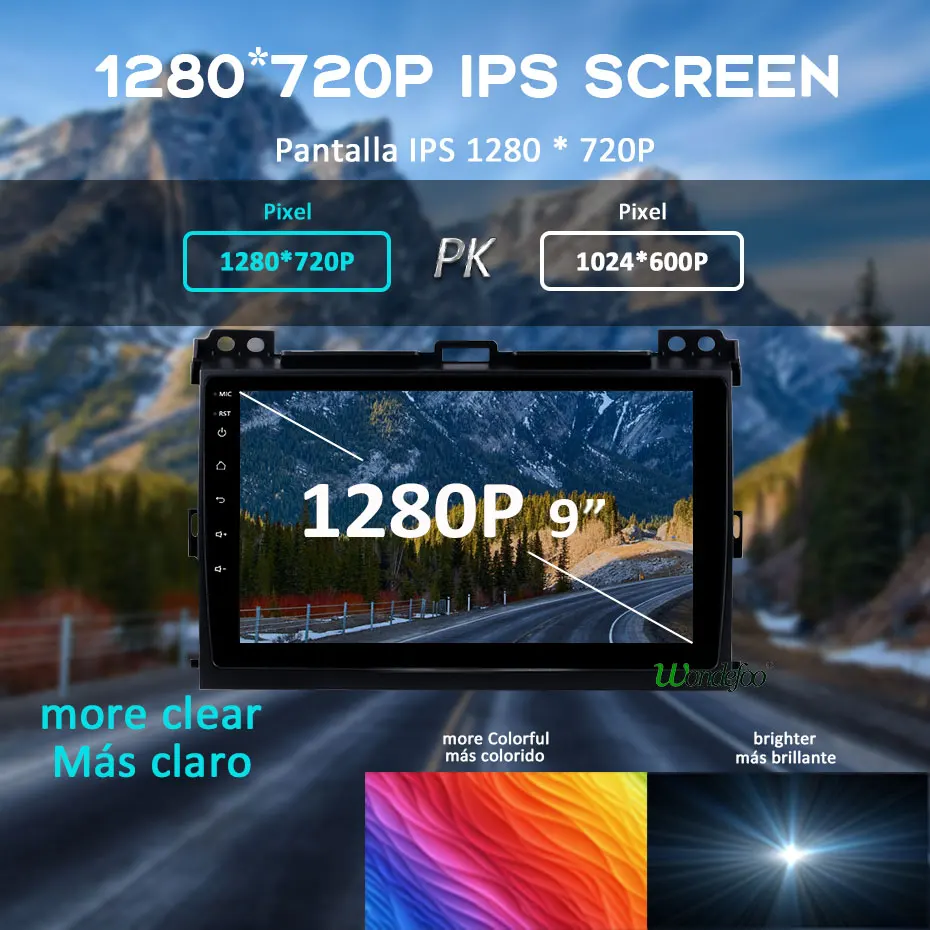 1280P Android 9 0 4G 64G Carplay GPS для Toyota LAND CRUISER Prado 120 Lexus GX470 мультимедиа DSP IPS экран стерео без