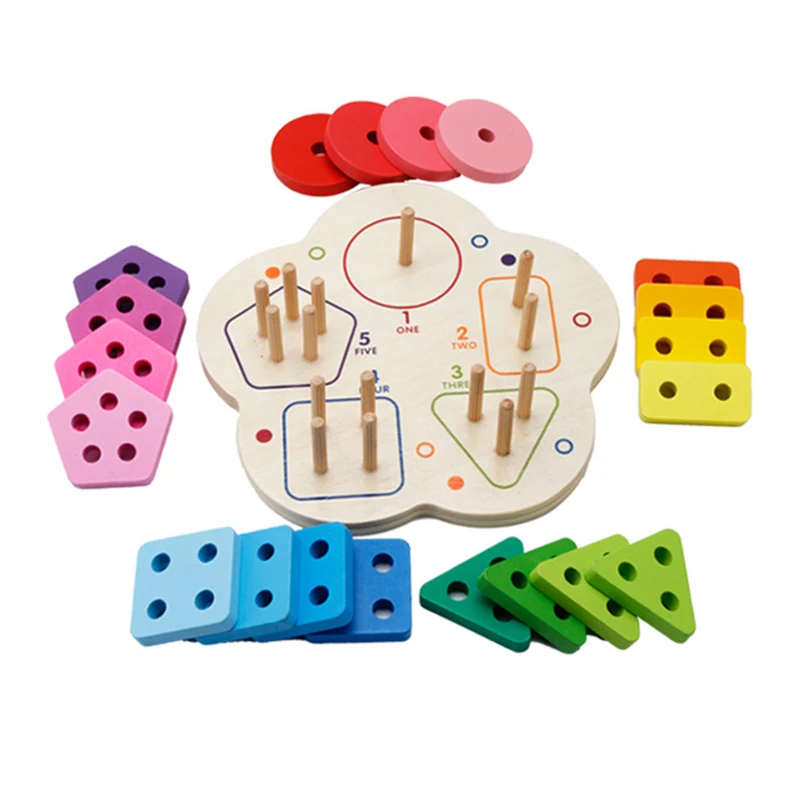 Игрушки Монтессори детские развивающие деревянные игрушки для детей раннее