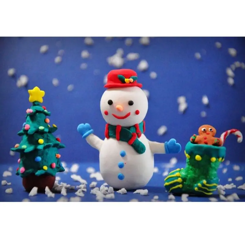 Глина мягкая бумажная легкая для моделирования 100 г различные цвета Ультралегкая