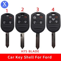 xinyuexin 3 4 5 buttons smart remote keyless car key shell case fob for ford edge escape expedition explorer car key h75 blade