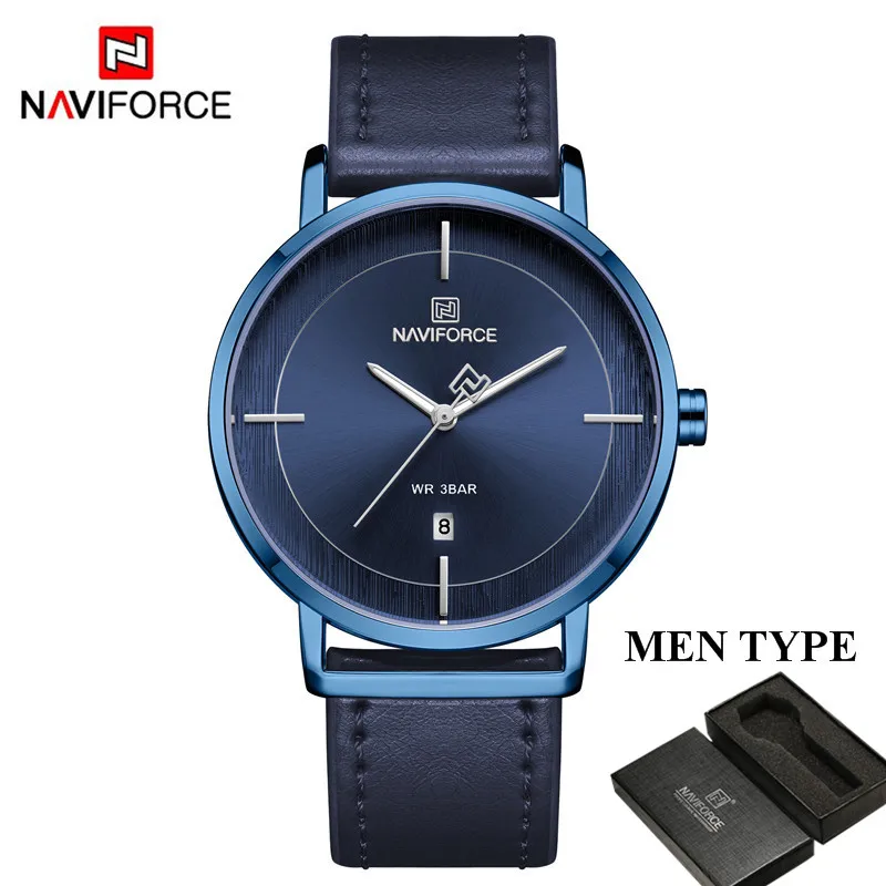 NAVIFORCE мужские и женские наручные часы Топ бренд класса люкс водонепроницаемые из
