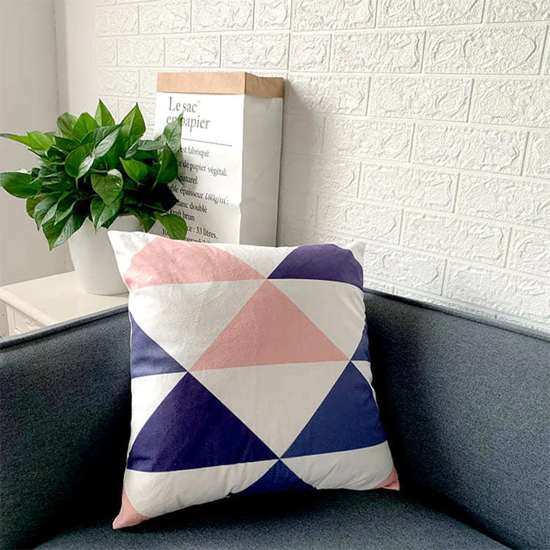 Новый декоративный чехол для дивана 45x45 см в полоску подушки с геометрическим