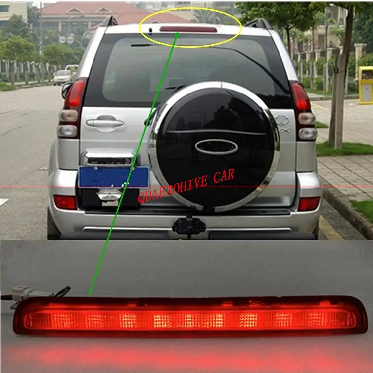 

QDAEROHIVE EXTERIOR LED AUTO LAMPS ADDITIONAL BRAKE LIGHTS FOR PRADO 4000 2700 LC120 GX470 2003-2009 LED LIGHT 4X4 PARTS
