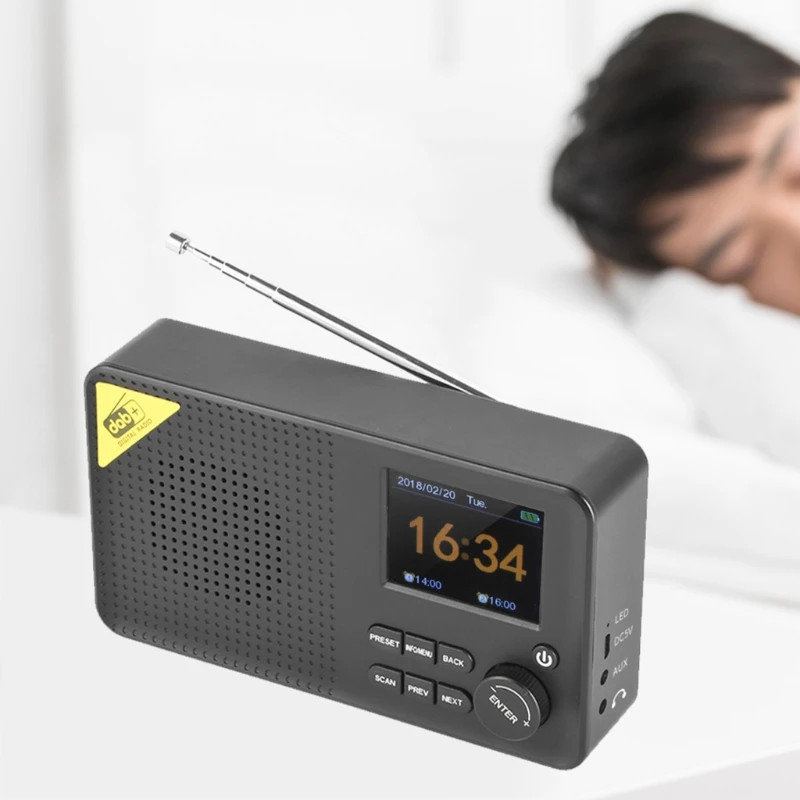 

Rechargeable Portable Wireless Bluetooth Digital Radio DAB/DAB+ And FM Receiver Home Radio Music Player 11UB
