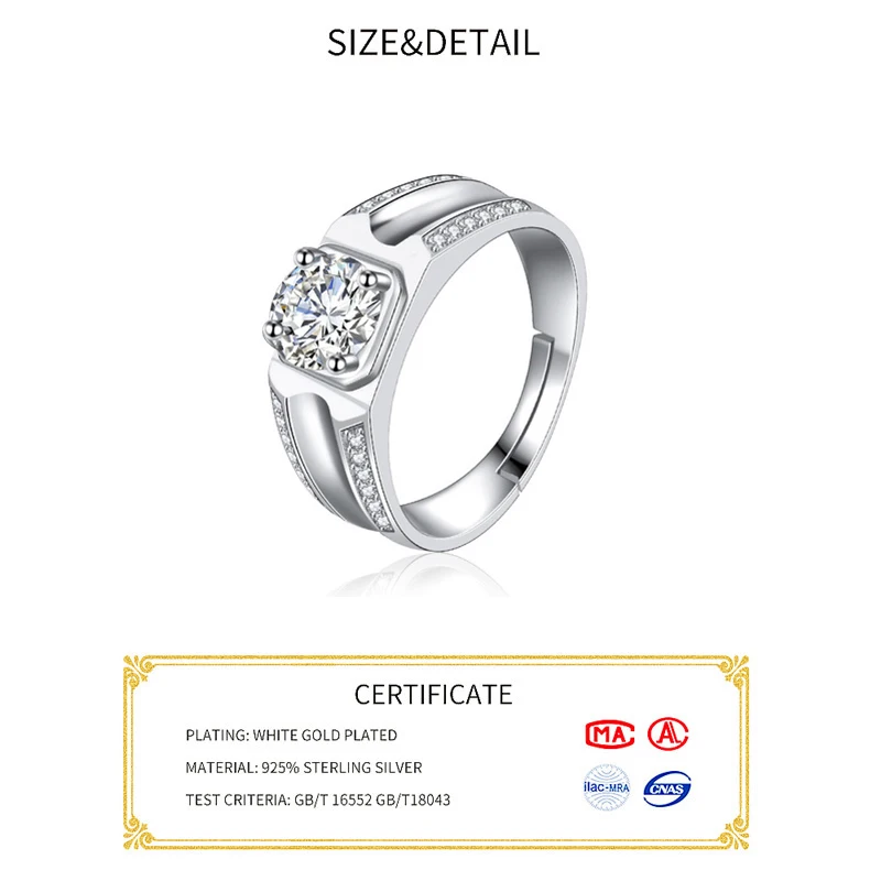 JEWELS Настоящее 925 стерлингового серебра женские кольца ААА блестящий кубический