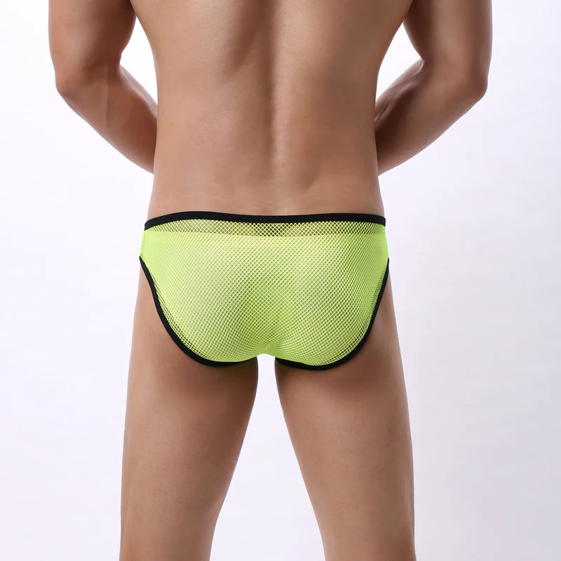 Сексуальное нижнее белье для мужчин сетчатые прозрачные эротические трусы