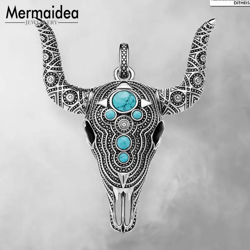 Этнические подвески в виде черепа быка новинка 2020 года модные ювелирные изделия
