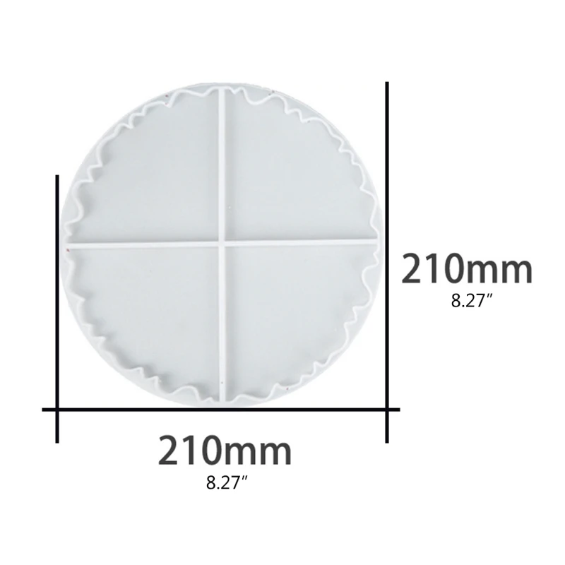 

Agate Coaster Epoxy Resin Mold Irregular Wavy Cup Mat Silicone Mould DIY Crafts Home Decortaions Casting Tools