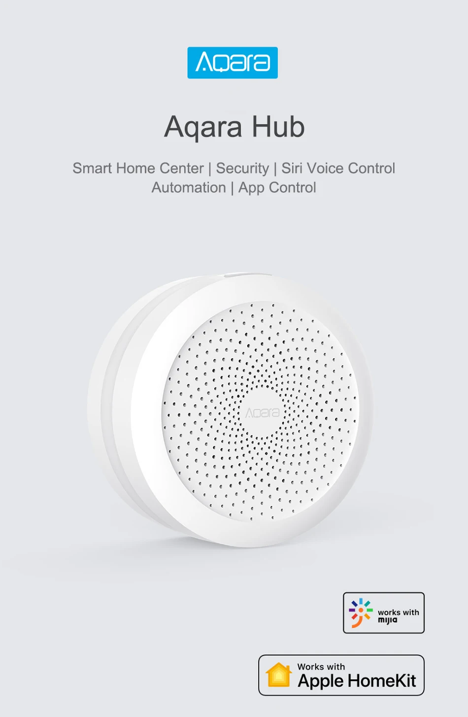 Блок управления Aqara Gateway Zigbee хаб с поддержкой Wi Fi и RGB подсветкой для умного дома