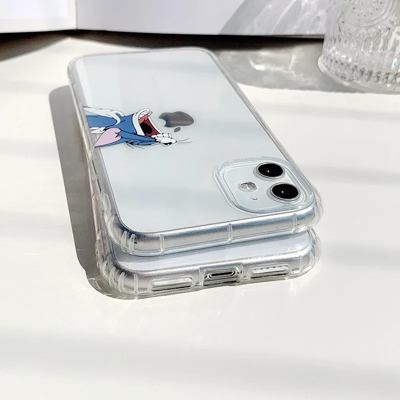 

Cartoon Animals Silicone Soft Phone Case For iPhone 7 8 Plus 2020 SE X XR XS Max 11 11Pro Max 12 12Pro Max Pro Mini Case Bag