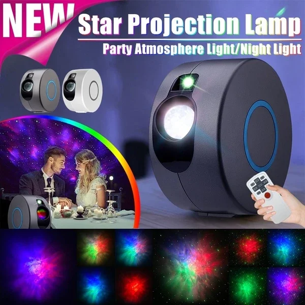 Лазерный проектор галактики звездное небо вращающийся водяной машущий ночник