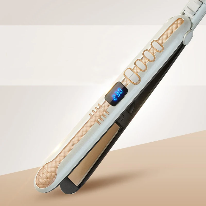 

Electric 2 In 1 Hair Straightener Curler LED Digital Display Ceramic Professional Straightening Hair Curler Irons Styling Tools