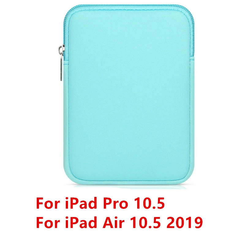 Green 10.5 Чехол-вкладыш для планшета, сумка для нового iPad 9,7 дюймов, мягкий чехол для планшета, чехол для iPad Air 2/1 Pro 9,7, сумка Funda для iPad Mini - Цвет: Green 10.5