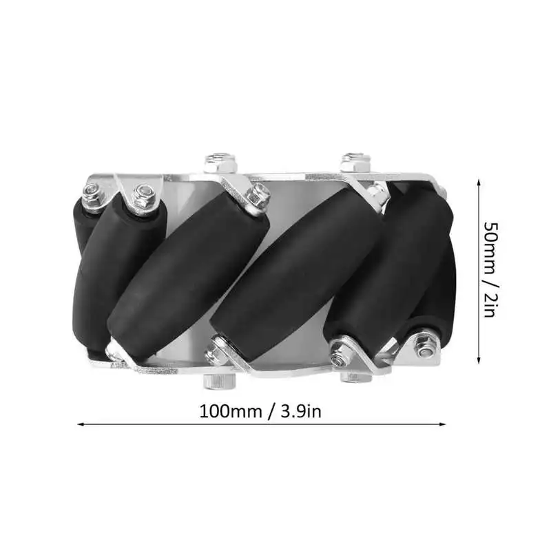 RC Toy Accessory Parts 100mm Durable Steel Mecanum Wheels Set Left Right for Robot Car 14162 | Игрушки и хобби