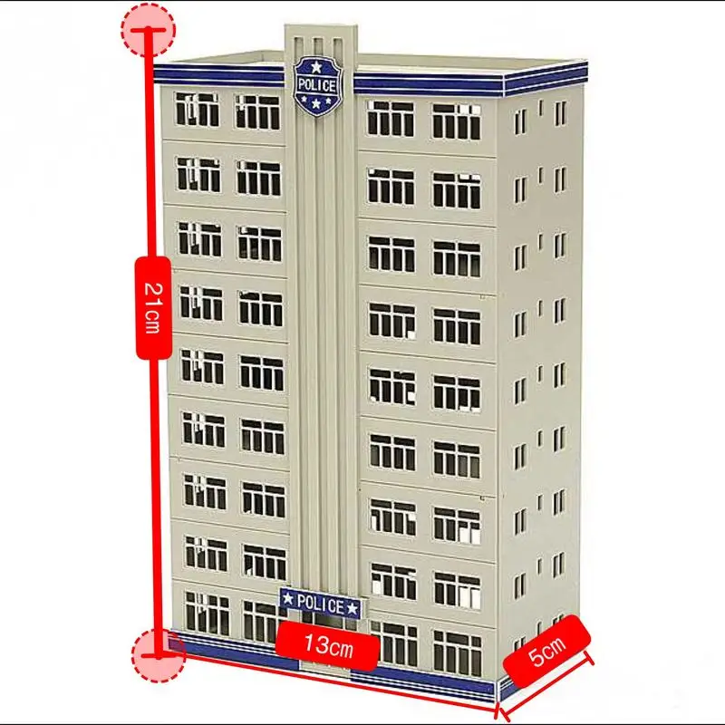 

1:150 N Scale Sand Table Decoration DIY Assembly Model Structure Police Statoin Model