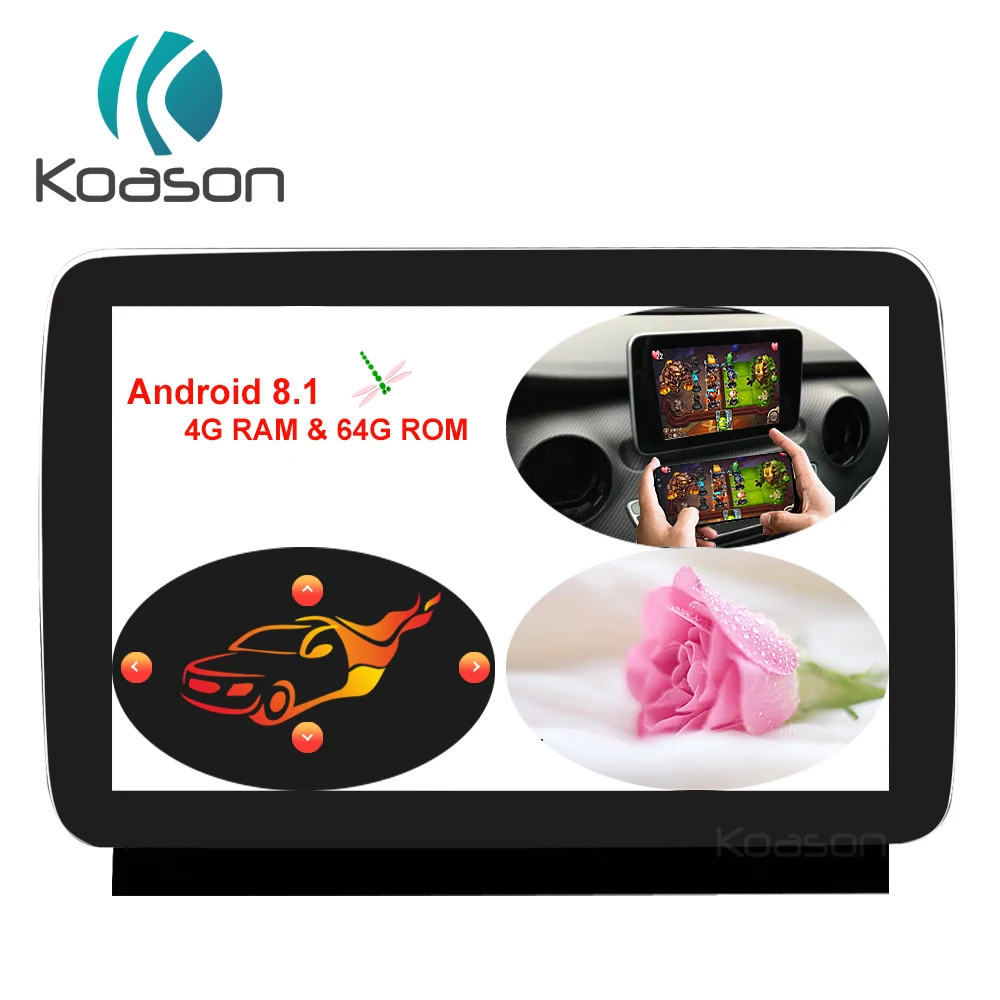 Koason Android 8,1 Автомобильный Аудио мультимедийный плеер для Mercedes Benz ML GL W166 X166 2012- монитор экран автомобиля gps навигация