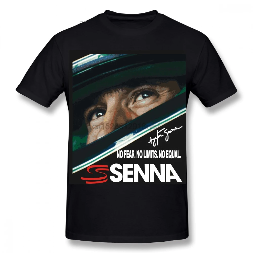 

Ayrton Senna T-shirt For Men Dropshipping Summer Short Sleeve Cotton Plus Size Custom Team Tee 4XL 5XL 6XL
