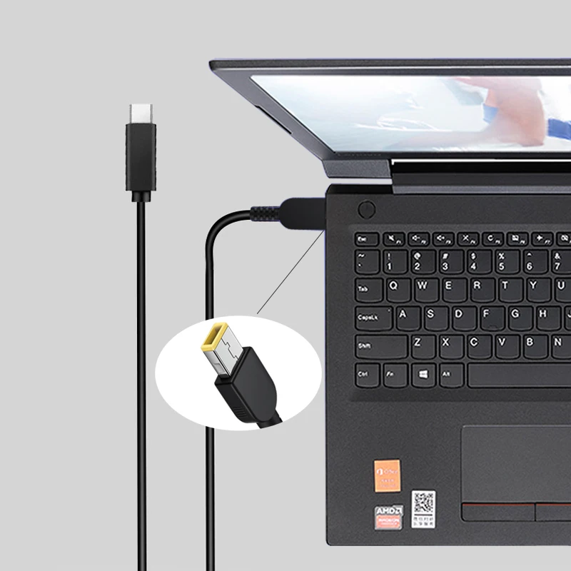 

huiyuan USB Type-C Charging Cable Cord Plug Connector Laptop Power Adapter Fit for Lenovo G400 G500 G505 G405 ThinkPad Yoga 13