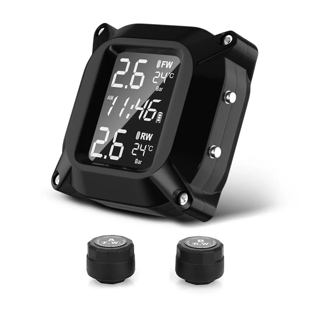 2020 Tire Pressure Monitoring USB Interface 2PCS Sensor System Motorbike Waterproof TPMS | Автомобили и мотоциклы