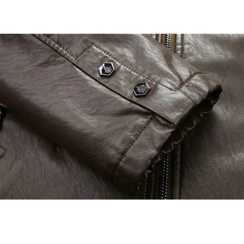 

genuine Winter men 10XL 8XL leather coats pigskin pilot jacket faux lamb wool motorcycle jackets manteau veste cuir homme