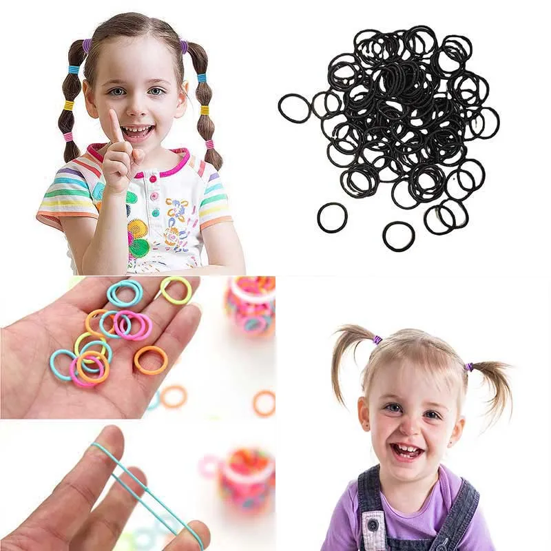 

100pcs Candy Color Elastic Hair Bands For Baby Girls Rubber Band Kids Ponytail Holder Gum Hair Accessories Gumki Do Wlosow 2021