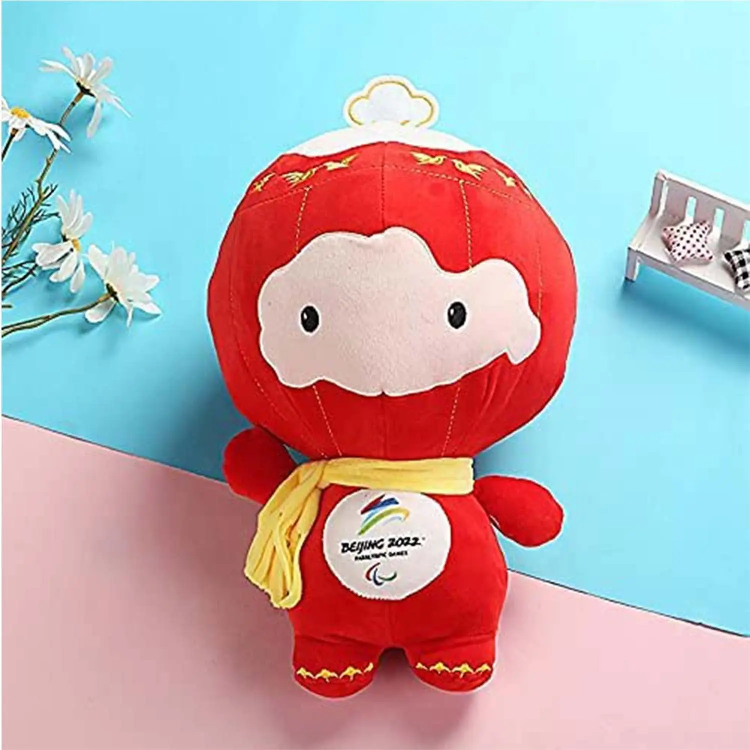 Mascota de los Juegos Ol&iacute;mpicos de Invierno de Beijing 2022, Panda, mu&ntilde;ecas de peluche, almohada de juguete, recuerdos de las Olimpiadas de Invierno, mu&ntilde;eco de peluche, regalo de cumplea&ntilde;os-2