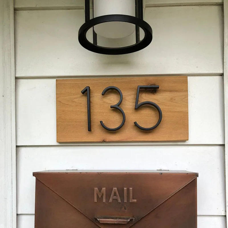 125 мм плавающий дом цифры буквы большая современная дверь Алфавит дома Открытый 5