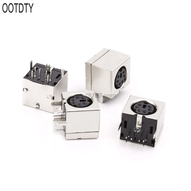 10 шт. мини 6 контактный Din разъем разъемы PS 2 PCB припой PC мышь|Соединители| |