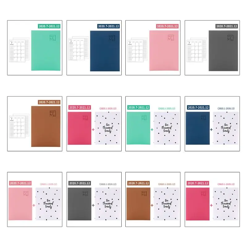 

2021 New Agendas 2021-2021 Planner Organizer B5 Notebook and Journals Monthly Weekly Book
