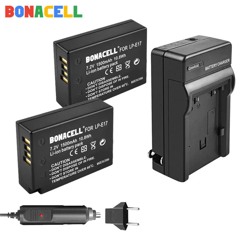 Фото Литий-ионный аккумулятор Bonacell для Canon 7,2 В, 1500 мАч, с заменой зарядного устройства CanonEOS 200D M3 M6 750D 760D T6i T6s №2