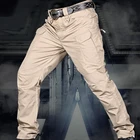 Брюки-карго мужские тактические, водонепроницаемые длинные штаны с карманами, много карманов, свободные, рабочие