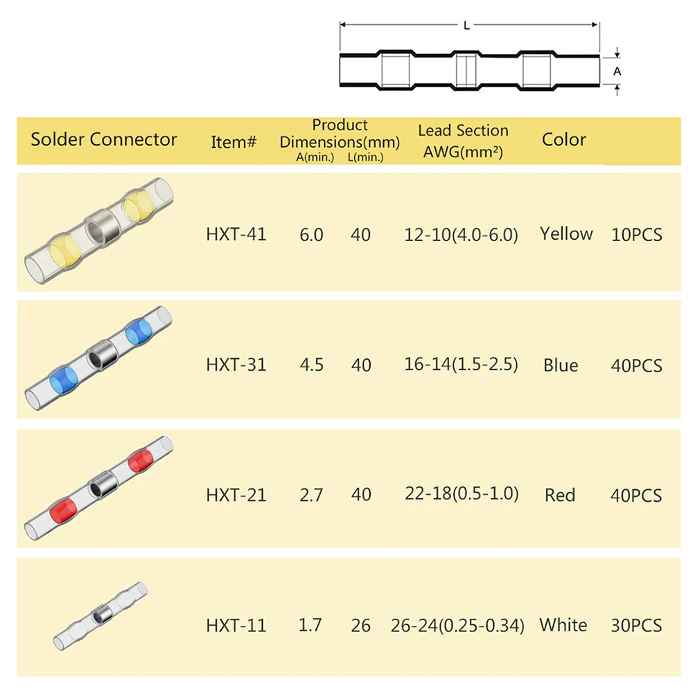 250/500 шт. термоусадочные клеммы для проводов | Обустройство дома