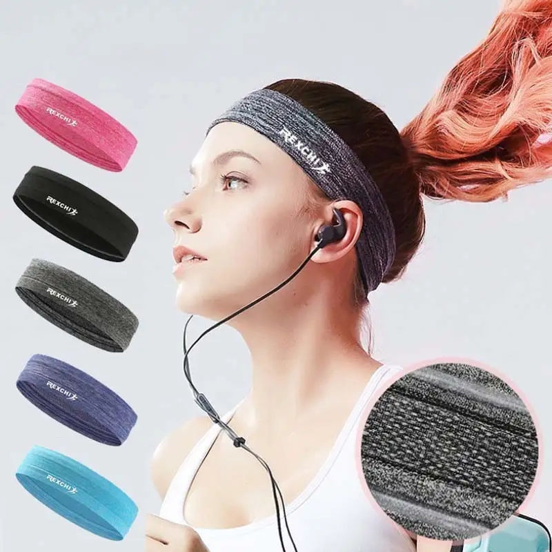 Пробежек занятий йогой Эластичный Напульсник спортивные Спортивная головная