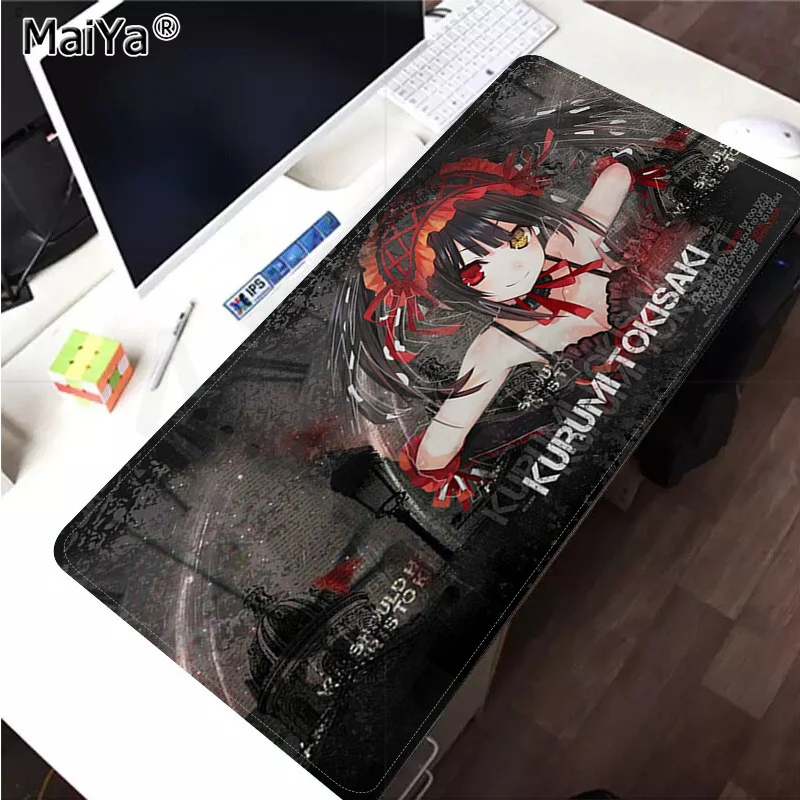 

Maiya DATE A LIVE In Stocked Large Gaming Mouse Pad XL Locking Edge Size for Game Keyboard Pad for Gamer