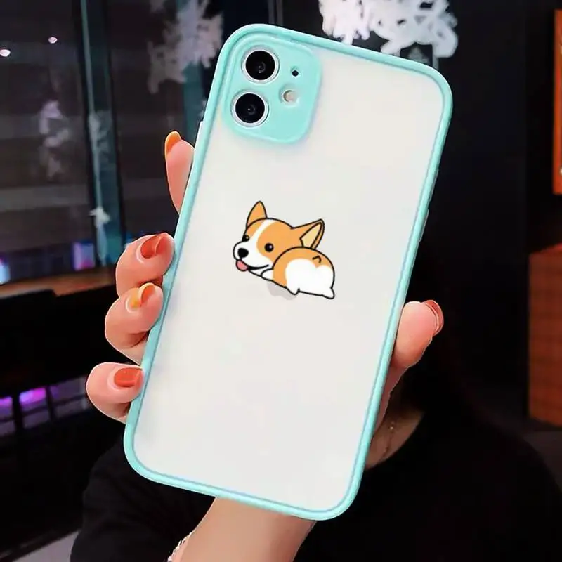 

Creative cute couple cartoon animal Phone Cases Matte Transparent for iPhone 7 8 11 12 s mini pro X XS XR MAX Plus cover funda