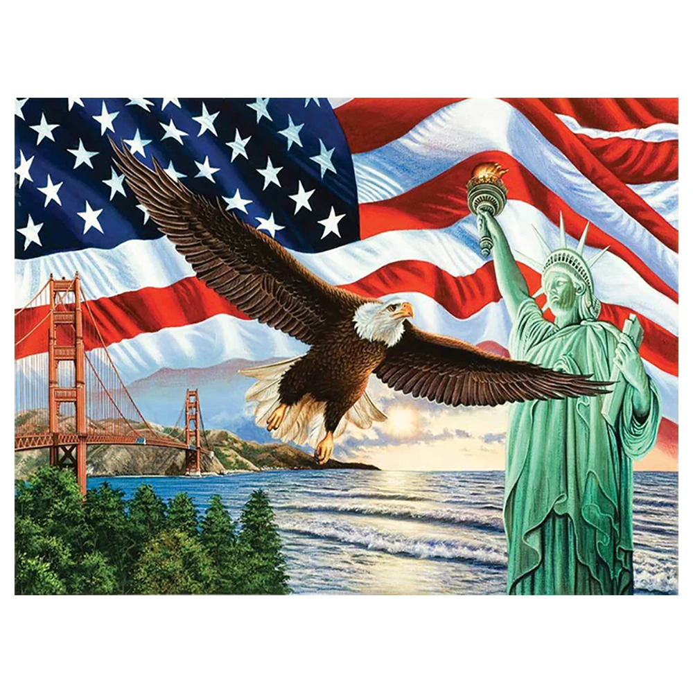 Алмазная живопись 5d сделай сам мозаика с изображением орла вышивка крестиком