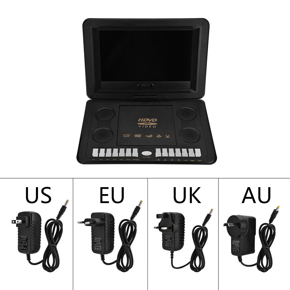 

DVD Player Video VCD Portable Car USB 13.8inch Rechargeable Battery Home Widescreen TV Game LCD Screen 16:9 HD