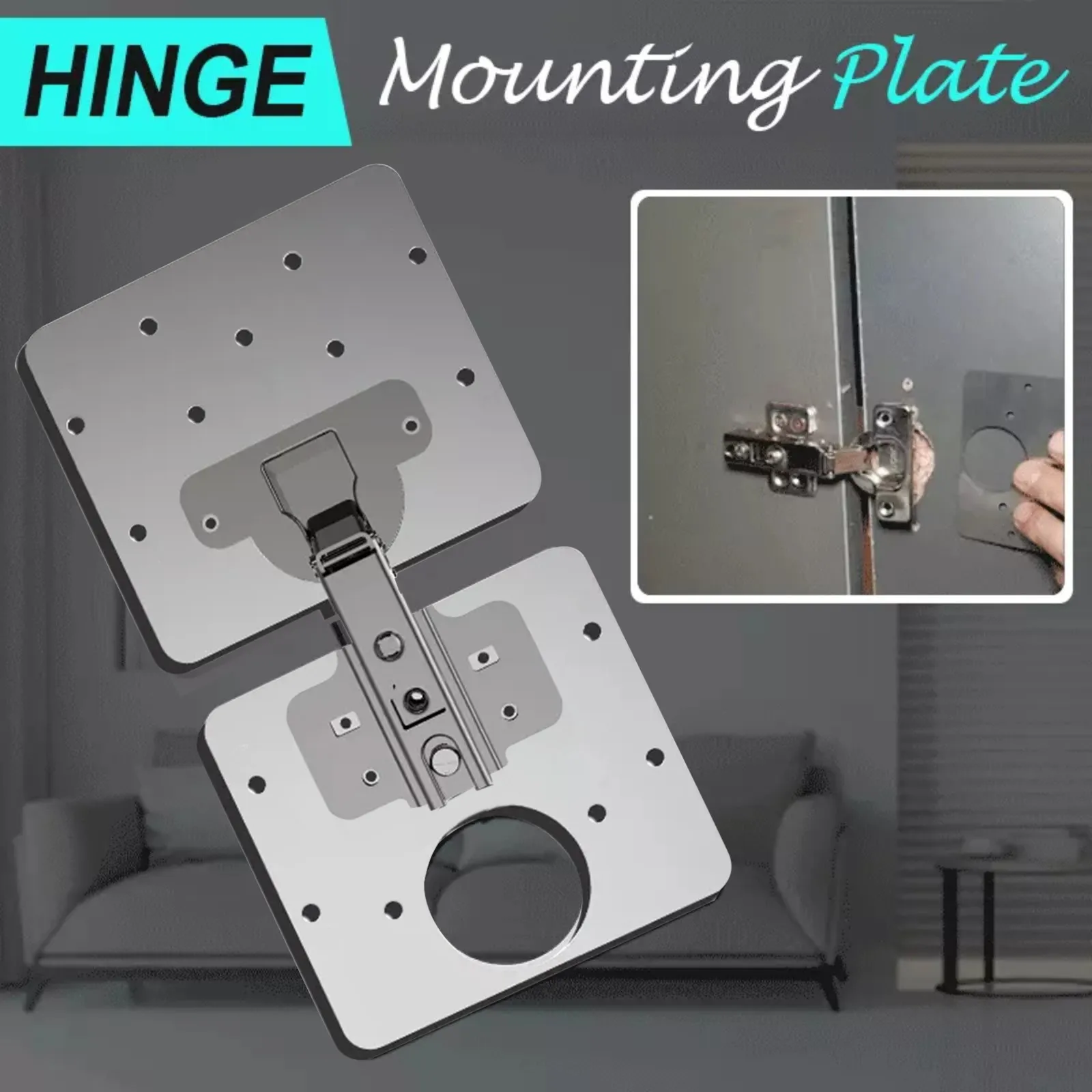 

Hinge Repair Plate Stainless Steel Furniture Cupboard Mount Tool For Cabinet Woodworking Accessories